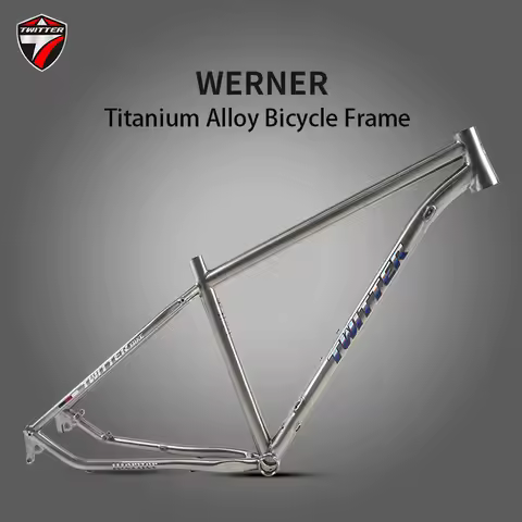 TWITTER WERNER 27.5" 29" Mountain Bike Frame Thru-Axle Titanium Alloy MTB Frames Full Inner Wiring B