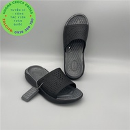 DÉP QUAI NGANG NHỰA ĐI MƯA CROCS LITERIDE MÀU ĐEN