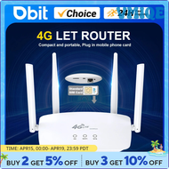 VMIQE DBIT WiFi Router SIM Card 4G Modem Lte Router 4 Gain Antennas Supports 32 Devices Connections Applicable to Europe Korea PIVBQ