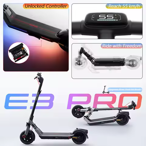 E3 PRO 55km/h Custom Controller Unlock Speed For Ninebot by Segway E3 / E3 PRO Series Scooter 32km/h