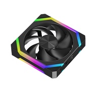 Yours MO-Computer Chassis Fan 12V 12cm 5V 3PIN ARGB Cooling Fan 4Pin PWM Large Air Volume 41.96CFM/8