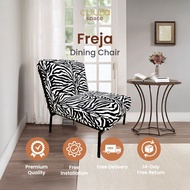 Freja Accent Chair: Wild Elegance