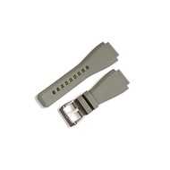【Import King Original】Compatible with Watch Parts Bell &amp; Ross BR01% Gangnam% Rubber Belt for BR03 Outside 24mm Gray SS