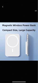 New Magnetic Power Bank 5000 Mah Apple 15/14Magsafe13 Wireless Fast Charging Ultra-Thin Compact Andr