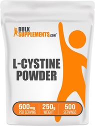 BulkSupplements.com L-Cystine Powder - L-Cystine 500mg, L-Cystine Supplement, Amino Acid Supplement 