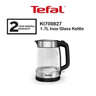 Tefal 1.7L Kettle KI800D Stainless Steel, Filter, Removable lid / 1.7L Inox Glass Kettle KI6058 / KI
