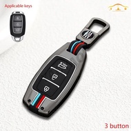 Zinc Alloy Car Remote Fob Protector Cover For Hyundai Palisade Grandeur Azera Elantra GT Kona 2018 2