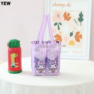 YEW Sanrio Beverage Bags, Cartoon Double Cup To Single Cup Bottle Bag, Portable Reusable Foldable Wa
