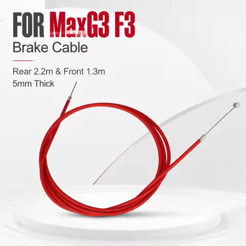 G3 Brake Cable 2.2m Rear & 1.3m Front Stop Cable 5mm Thick for MaxG3 F3 Electric Scooter