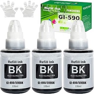 FANSHENG GI590 GI490 Ink Compatible with Canon GI-590 GI-490 Ink Missing Bottles for PIXMA G1400 G14