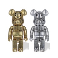 [Pre-Order] BE@RBRICK x Bape x Sorayama 1000% Gold &amp; Silver set bearbrick