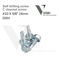 self drilling screw 10 x 5/8 dsm c channel screw