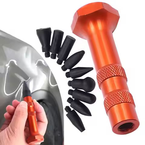 Car Dent Repair Pen D I Y Dent Repair Kit Metal Tap Down Pen With 9 Heads Tips Dent Removal Tools Fo