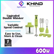 600w KHIND Hand Blender Mixer | Multiple Accessories | BH600AS