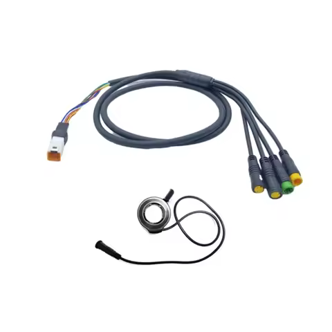 E-Bike Motor Cable Set 1T4 For Bafang M400 G330 G510 M620 E-Bike Motor Cable Can/Uart 130X Throttle 