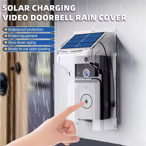U9 Wireless Video Doorbell Intercom Surveillance Camera with Solar Rain Cover Long Standby Security 