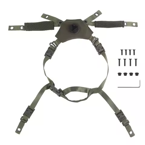 Tactical Wendy3.0 Helmet Chin Strap Suspension System Adjustable M-LOK FAST MICH Hunting Airsoft Hel