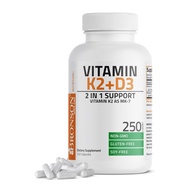 Bronson Vitamin K2 (MK7) with D3 5000 IU Vitamin D3 & 90 mcg Vitamin K2 MK-7 250 Caps