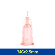 100PCS/Box 34G 32G 1.5mm 2.5mm 4mm 8mm Tattoo Needle Transparent Syringe Injection Painless Needle S