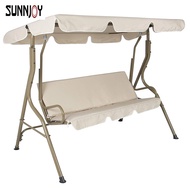 3 Seat Swing Canopies Seat Cushion Cover Set Patio Swing Chair Hammock Replacement Waterproof Garden