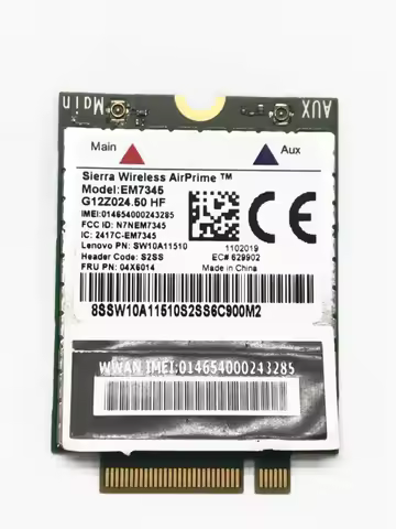 JINYUSHI Hot Sale!! EM7345 FRU 04X6014 Brand new GOBI5000 4G Module NGFF wwan card for thinkpad T440