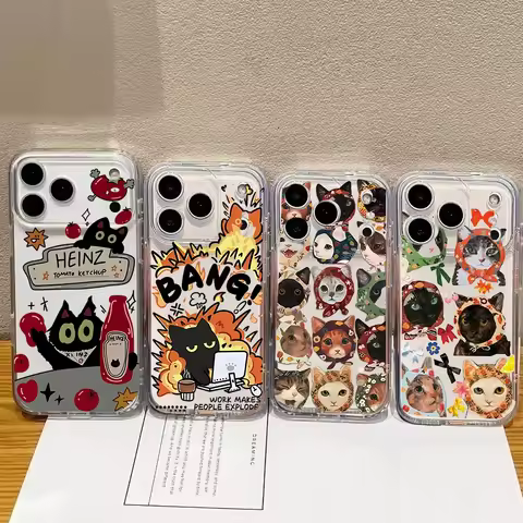 Colorful Cat Animal Design Cool Casing For OPPO Reno 15 14 13 12 11 Pro 15F 14F 13F 12F 11F 7 5 6 Li