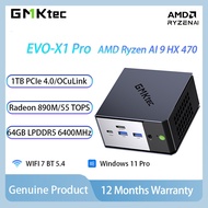 GMKtec GMKtec EVO-X1 Pro Mini PC AMD Ryzen AI 9 HX 470 64GB LPDDR5 1TB SSD OCuLink WiFi7 Windows Gam
