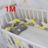 1M2M3M Baby Crib Bumper Protector Cot Bumpers Baby Bed Bedding Bumper Knot Infant Room Decor Newborn