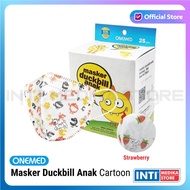ONEMED - Masker Duckbill Anak 3 Ply | Masker Karet Anak | Masker Anak