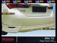 PU2524 Toyota Altis 2014 PU Rear Skirt OEM Body kit Bodykit