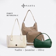 [BUNDLING PACKAGE get 4 pcs] Nadin + Jasmine + Women's Nasta Bag Bag package C Sling Bag Crossbody B