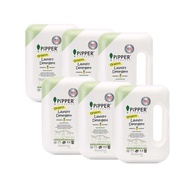 PiPPER STANDARD Value Pack น้ำยาซักผ้าสูตรธรรมชาติ กลิ่นเลมอนกราส แบบขวด 900 มล. ยกลัง 6 ขวด : LDLG9