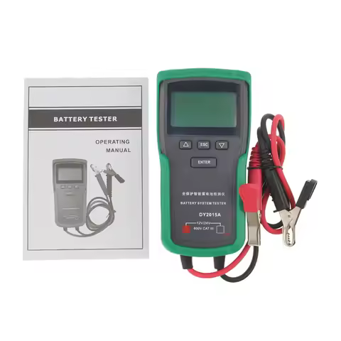 One More DY2015A Digital Battery Tester 12V/24V Car Diagnostic Tool Meter for Battery Capacity and I