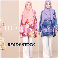 Sabella Blouse Muslimah Ironless | Baju Blause Wanita Muslimah | Blouse Sabella Ready Stock Elda/Rosella/Kate