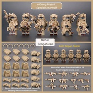 1Set Mainan Mini Susun Tentara Militer Swat Team Mainan Military Tentara Mini Mainan