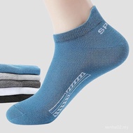 FG17 READY STOCK 3 Pairs Men's Breathable Ankle Socks - High-Qlity Cotton Sports Socks for Summer