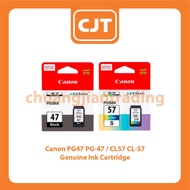 Canon PG47 PG-47 / CL57s CL-57s Genuine Ink Cartridge For PIXMA E400 Series E460 / E4270/ E3370