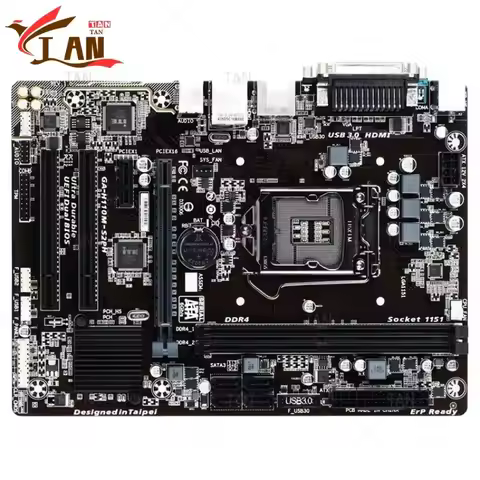 XMSJ For Gigabyte GA-H110M-S2PH Motherboard H110 32GB LGA 1151 DDR4 Micro ATX Mainboard 100% Tested 