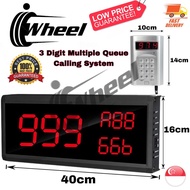 ✅INSTOCK Queue Calling Wireless Number System - Wireless Queue Buzzer - 3 Digit - 4 Digit - Food Bev