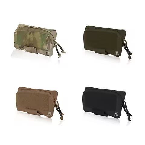 KRYDEX Tactical Admin Pouch Utility MOLLE / Belt Pouch Storage Organizer Panel Pouch Hunting Airsoft