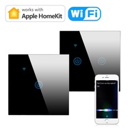 Apple Home Kit Siri Voice Control Light Switch Wireless WIFI Smart Home Automation Touch Sensor Switch Work With Apple Homekit