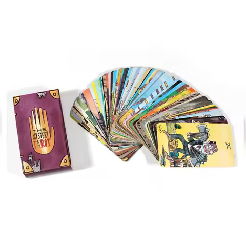 The Mystery Tarot Card Deck Gravity Falls Inspired 78 Card Deck Witchy Beginner Tarot