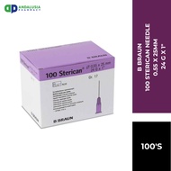 B BRAUN STERICAN NEEDLE 0.55 X 25 MM 24G X 1" (100PCS)