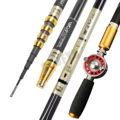 4.5M/5.4M/6.3M/7.2M/8.0M Adjust Position Super Light long Hard Carbon Fiber Hand Fishing Rod Telesco