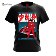 (haishan) Tshirt anime akira baju akira kain  lengan pendek warna hitam dan putih