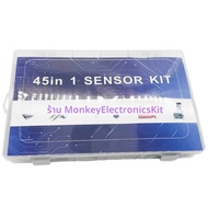 45 in 1 เซ็นเซอร์โมดูลและ 16 ชนิด Starter Kit สําหรับ Arduino Raspberry Pi ดีกว่า 37 in 1 พร้อมกล่อง