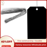 100 Pieces 4 3/4Inch X 2 3/8Inch Plastic Shipping Tags with Wires Blank Labeling Tags Waterproof Han