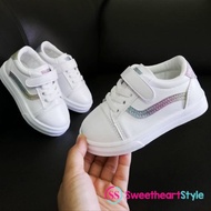 KIDS SHOES VANS RAINBOW SNEAKERS BOY GIRLS CHILD FASHION TODDLER (WHITE/PiNK) KASUT BUDAK KANAK ANAK