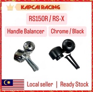 Handle Balancer Chrome Black Handle Grip Balancer With Screw Crom Krom Hitam RS150 RS150R RS 150R RS