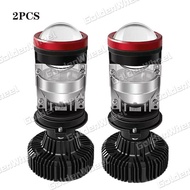 2PCS Lampu LED Mobil Motor 35W 40W 45W 60W Led Projie H4 Mini Lens Original Super Terang Bohlam Mobi